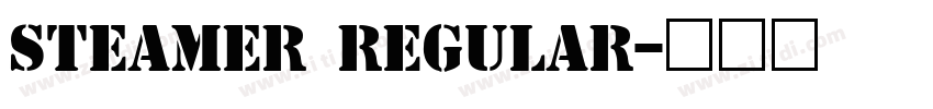 Steamer Regular字体转换